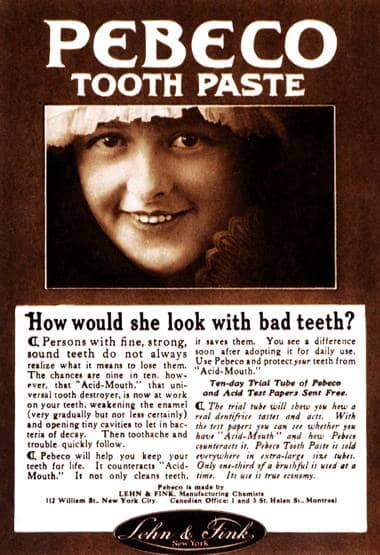 1916 Pebeco Tooth Paste