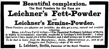 1891 Leichner Fett-Powder and Ermine Powder