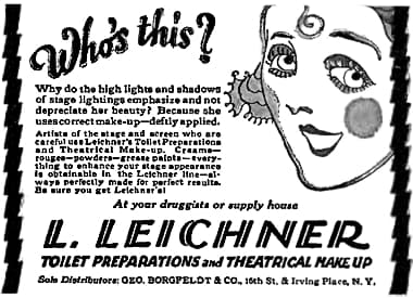 1923 Leichner distributed by George Borgfeldt and Company