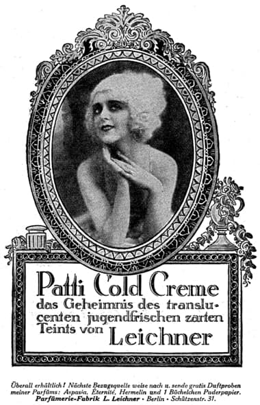 1924 Leichner Patti Cold Creme