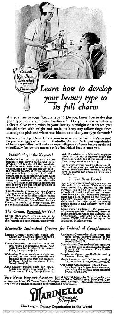 1922 Marinello Treatments