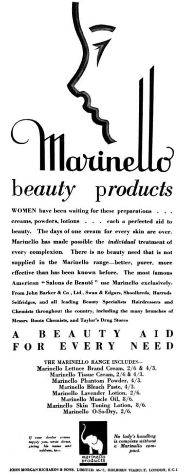 1927 Marinello Products