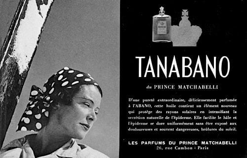 1936 Matchabelli Tanabano Sun Oil.
