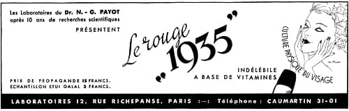 1935 Payot Rouge 1935