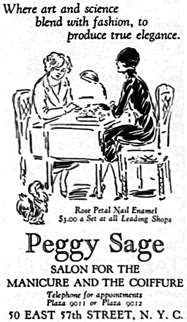 1926 Peggy Sage Rose Petal Nail Enamel