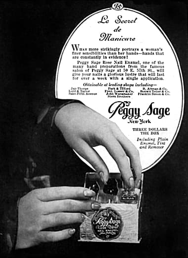 1927 Peggy Sage Le Secret de Manicure