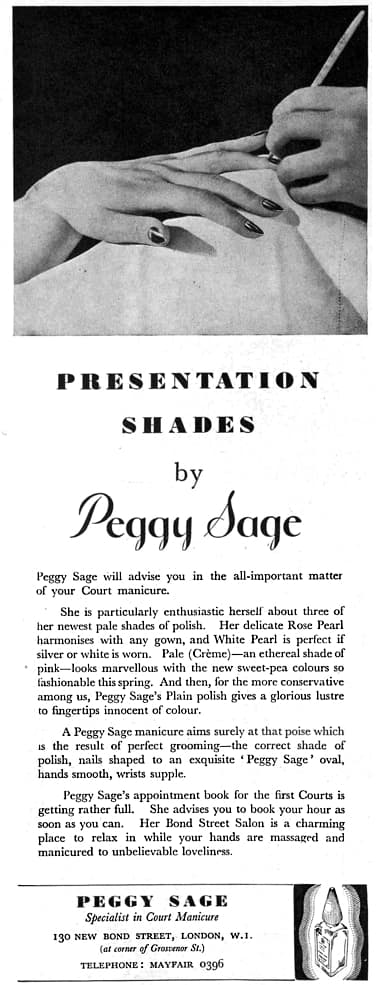 1935 Peggy Sage presentation shades