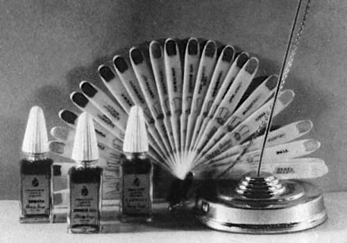 1935 Fan of Peggy Sage Nail Enamel shades