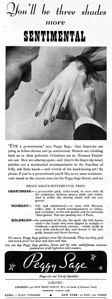 1939 Peggy Sage Sentimental shades