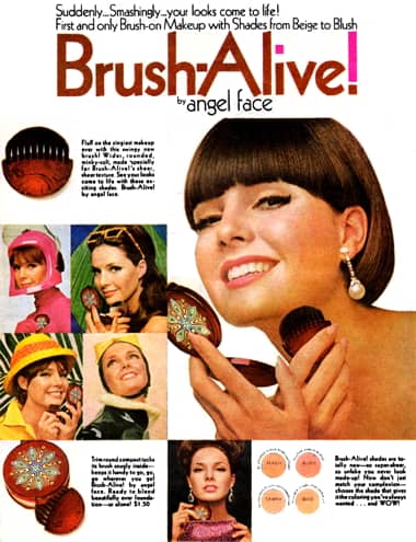 1965 Ponds Angel Face Brush Alive