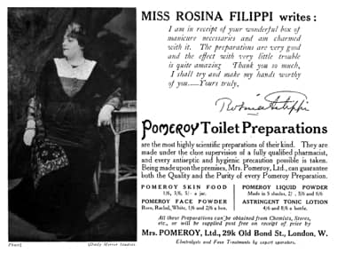 1911 Pomeroy Toilet Preparations