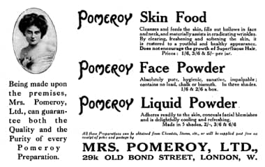 1913 Pomeroy Skin Food Face Powder and Liquid Powder