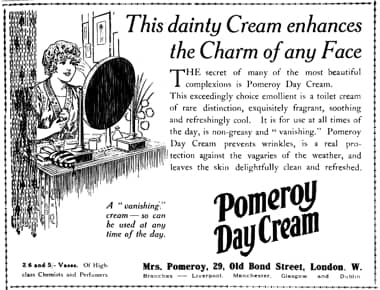 1918 Pomeroy Day Cream