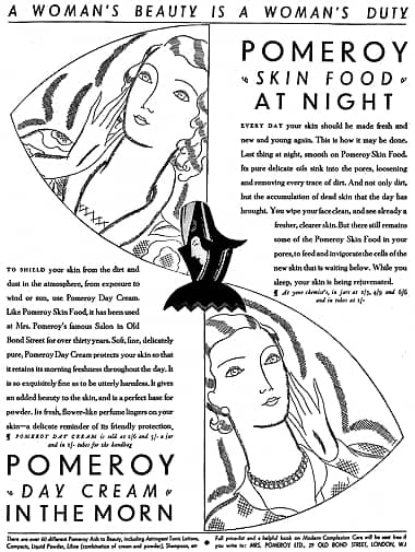 1931 Pomeroy Skin Food and Day Cream