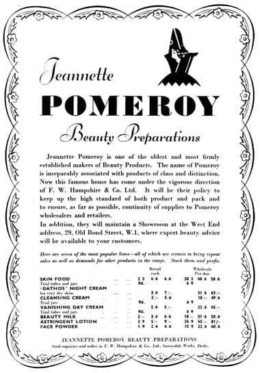 1940 Pomeroy trade advertisement