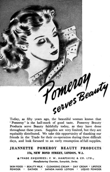 1945 Pomeroy trade advertisement