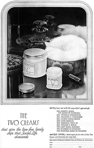 1925 Ponds Two Creams