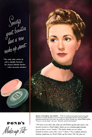 1946  Ponds Make-up Pat