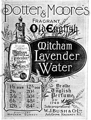 1909 Potter and Moore Old English Lavender