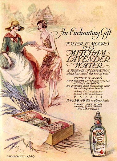 1927 Potter and Moore 1749 Mitcham Lavender Water