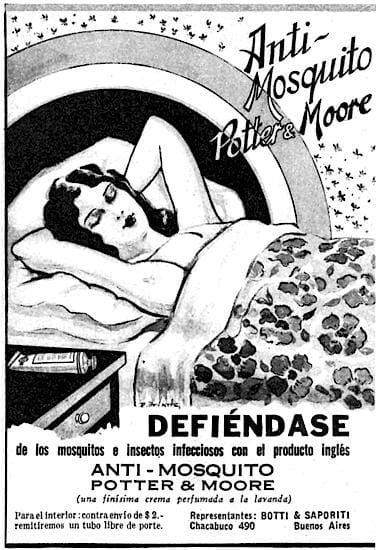 1932 Potter and Moore Anti-Mosquito Crema
