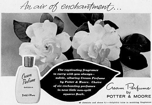 1962 Potter and Moore Cream Perfume