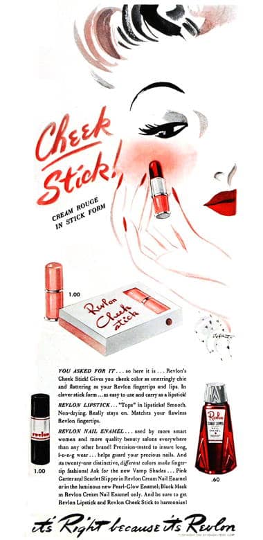 1940 Revlon Cheek Stick