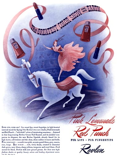 1940 Revlon Pink Lemonade and Red Punch