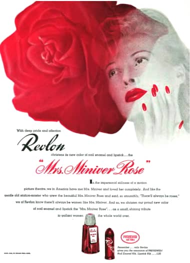 1942 Revlon Mrs Miniver Rose