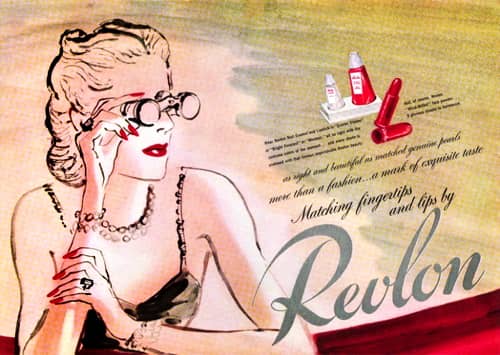 1944 Matching Fingertips and Lips by Revlon