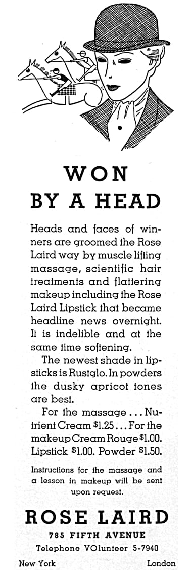 1933 Rose Laird Rusglo Lipstick