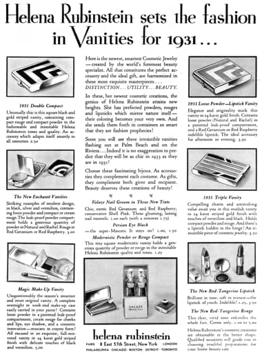 1930 Helena Rubinstein Vanities