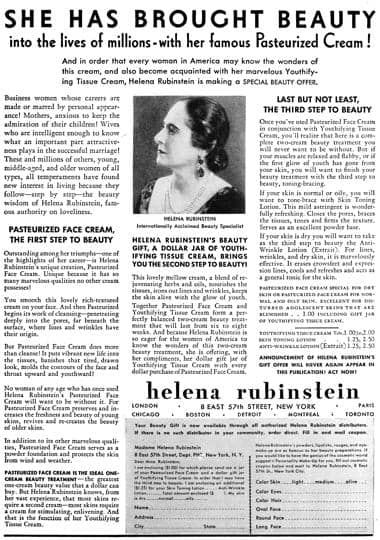 1933 Helena Rubinstein Pasteurized Face Cream