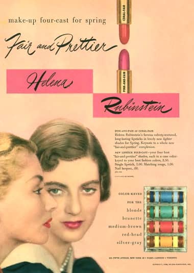 1948 Helena Rubinstein Four-Cast Lipsticks