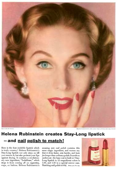 1951 Helena Rubinstein Stay-Long Lipstick and Nail Polish