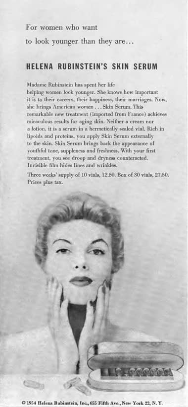 Cosmetics and Skin: Helena Rubinstein (post 1945)