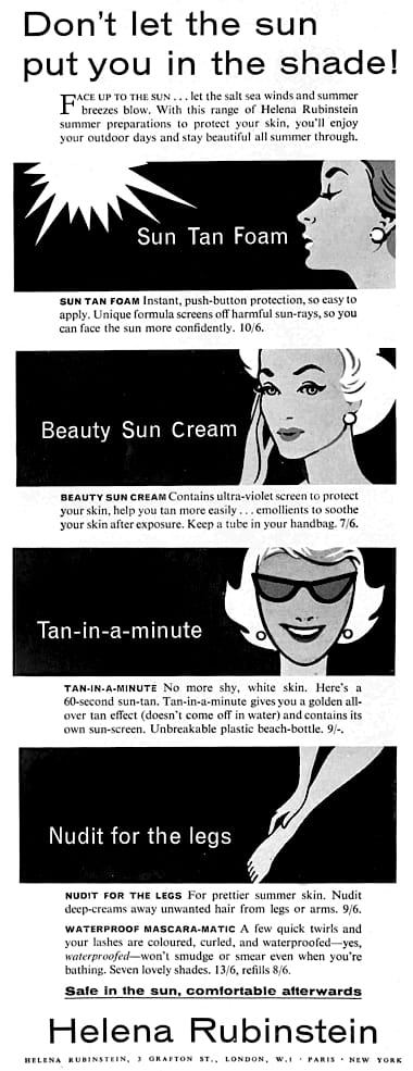 1961 Helena Rubinstein sun products
