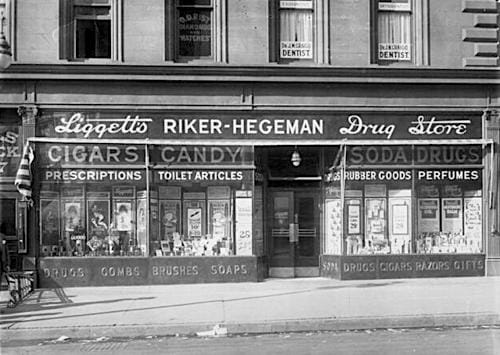 1920 Liggetts Riker-Hegeman drug store
