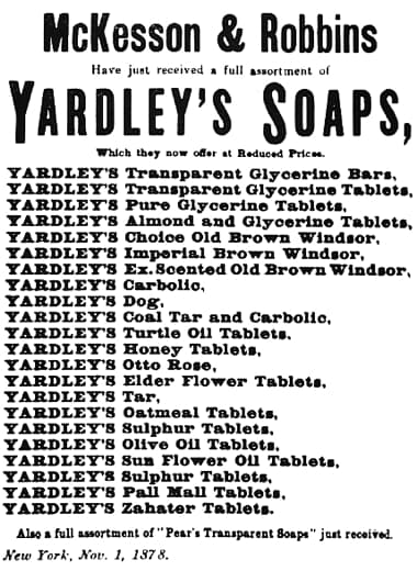 1879 Yardley soaps