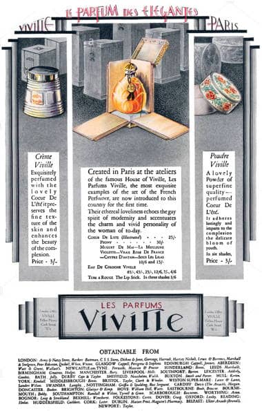 1928 Viville perfumes and cosmetics