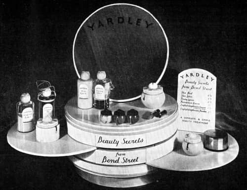 1935 Yardley display stand