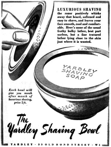 1939 Yardley Shaving Bowl and soap