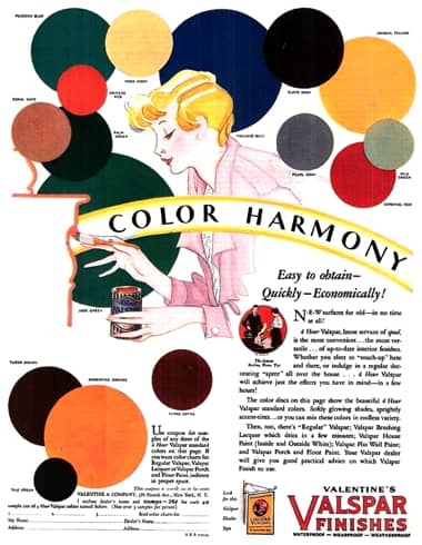 1929 Valentines Valspar Finishes