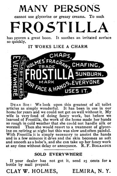 1906 Frostilla for face and hands