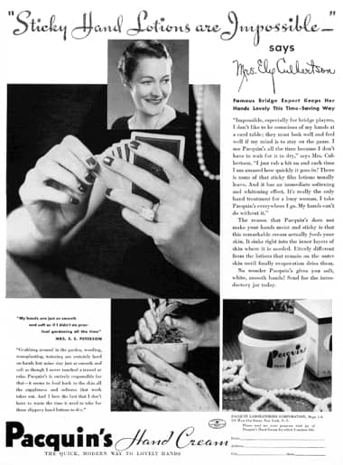 1934 Pacquins Hand Cream