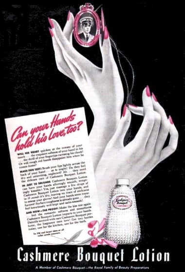 1942 Colgate Cashmere Bouquet Lotion