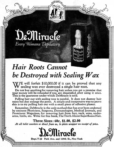 1923 DeMiracle Depilatory